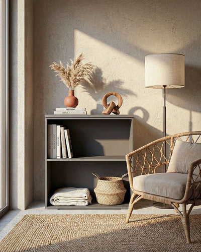 Armadio ufficio Arizona - Mobile archivio - 1 mensola inclusa - L. 90 x H. 83 x P. 42,5 cm – Antracite