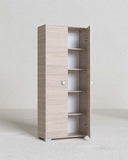 Armadio multiuso Clara 2 ante - Mobile contenitore dispensa salvaspazio - 5 ripiani interni - 75x180x35 cm - doomostore