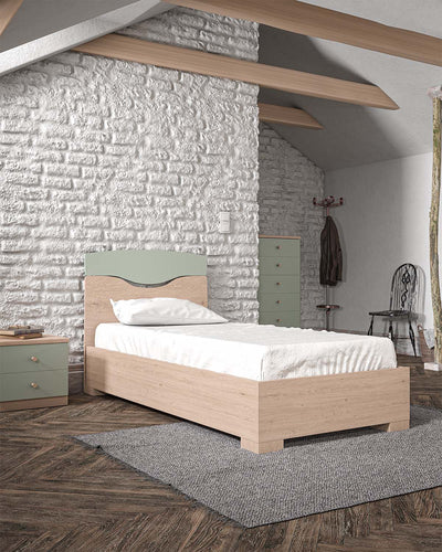 Letto Smile con contenitore, letto singolo e piazza e mezza + 10 colorazioni