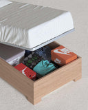 Letto Smile con contenitore, letto singolo e piazza e mezza + 10 colorazioni - doomostore