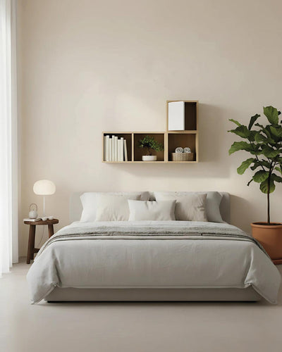 Libreria a cubi Noro - Scaffale modulare 4 moduli in truciolato - Con 3 vani aperti e 1 cubo con anta - 5 varianti colore - Design moderno