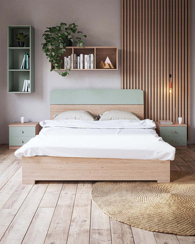 Letto Comby contenitore - Matrimoniale - 10 colori - Design moderno