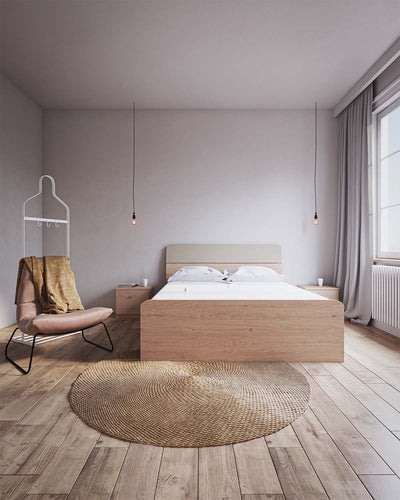 Letto Comby con pediera - Matrimoniale -  10 colori - Design moderno