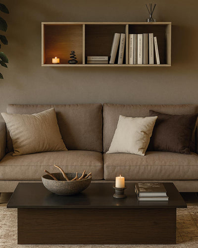 Pensile a muro Nava - Libreria sospesa 3 vani aperti - 5 varianti colore - Design moderno