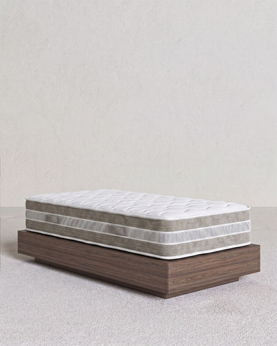 Materasso Nubea - Singolo o piazza e mezzo - Poliuretano espanso e memory foam - Antiacaro e antibatterico - Tessuto biotermo - Orotpedico -h23