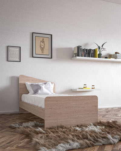 Letto Luna con fascioni e pediera, letto singolo e piazza e mezza +10 colorazioni