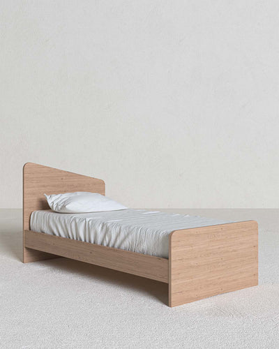 Letto Luna con fascioni e pediera, letto singolo e piazza e mezza +10 colorazioni