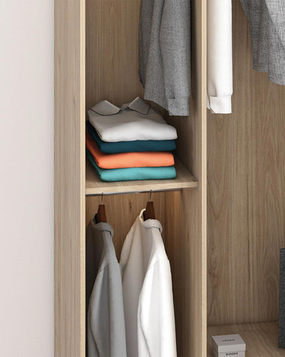 Ripiano Personalizzabile per Armadi - Uso Versatile per Vestiti e Scarpe - Colori Virginia, Betulla, Olmo - 45cm x 52cm