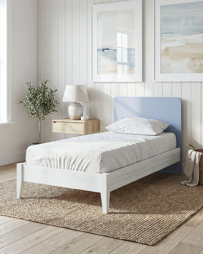 Letto easy con piedi in legno , letto singolo e piazza e mezza +10 colorazioni