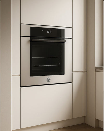 BERTAZZONI - Forno F6011MODPLX/23 da incasso 60cm elettrico pirolitico 11 funzioni, display LCD, Acciaio Inox - Serie Modern
