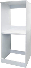 Mobile Colonna Porta Lavatrice e Asciugatrice, Bianco 60 - doomostore