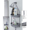 mensola doccia due ripiani porta oggetti in plastica in diverse colorazioni - doomostore