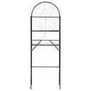 vidaXL Scaffale da Bagno 60x33x174 cm Nero - doomostore