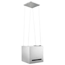 vidaXL Cappa da Cucina ad Isola Sospesa LCD con Sensore 37 cm Acciaio - doomostore