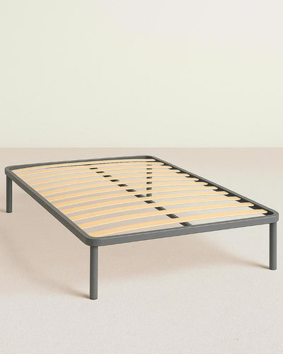 Rete letto Nemo – alla francese 140 x 190 – 13 doghe da 6,5 cm – Struttura in metallo grigio