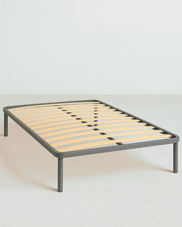Rete letto Nemo – una piazza e mezzo 120 x 190 – 13 doghe da 6,5 cm – Struttura in metallo grigio - doomostore