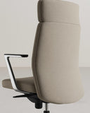 Poltrona Althea - Sedia ufficio soft - Schienale alto ergonomico - Braccioli in alluminio - Rivestimento ecopelle - Base girevole con ruote antishock - Altezza regolabile - doomostore