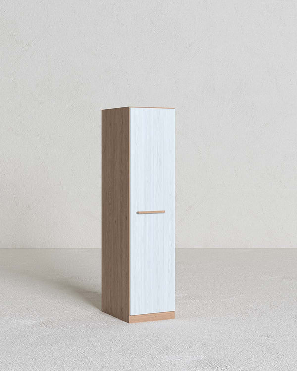 Armadio Samuel H.186 - Guardaroba moderno - 1 ante - 4 varianti colore personalizzabile - 1 ripiano regolabile incluso - 1 ripiani regolabili opzionali - doomostore