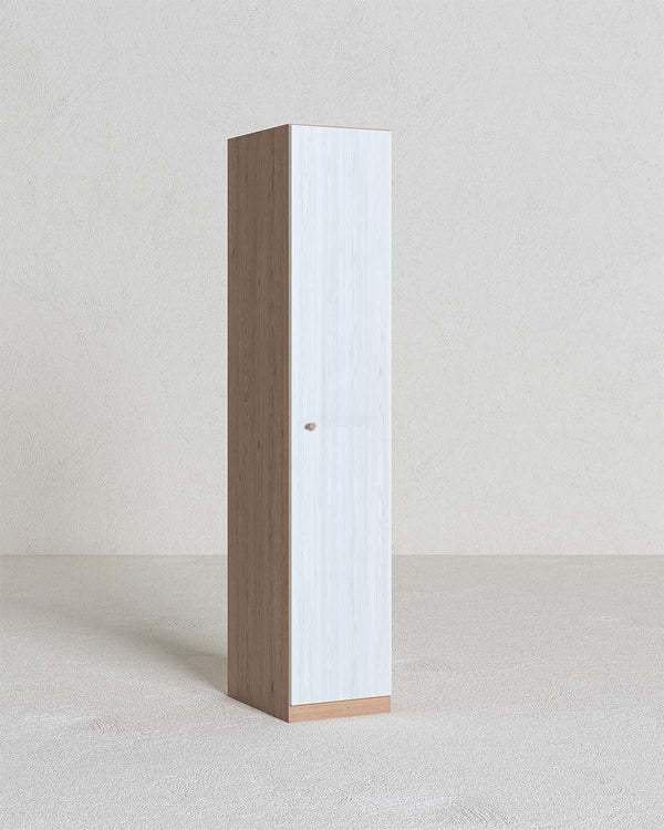 Armadio Serena H.230 - Guardaroba moderno - 1 ante - 4 varianti colore personalizzabile - 1 ripiano regolabile incluso - 2 ripiani regolabili opzionali - doomostore