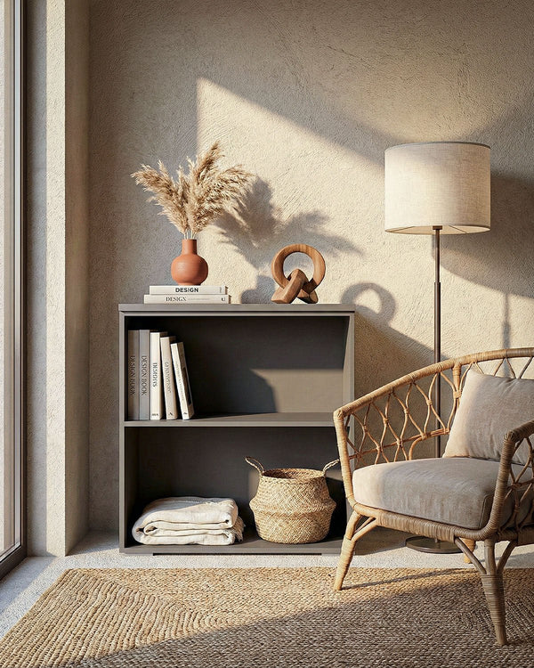 Mobile Basso Antracite Ufficio a giorno L.90cm x H.83cm x P. 42,5cm - doomostore