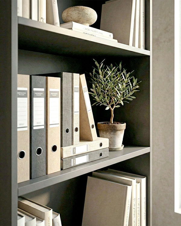 Mobile Antracite Ufficio a giorno L.45cm x H.160cm x P. 42,5cm - doomostore