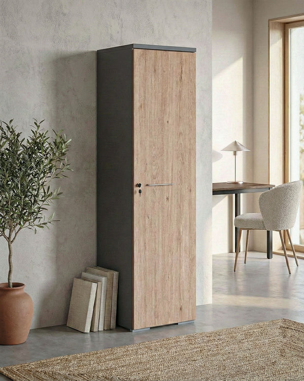Mobile Antracite Ufficio L.45cm x H.160cm x P.42,5cm - doomostore
