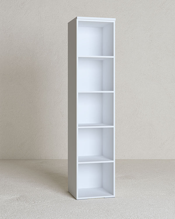 Mobile Bianco Ufficio a giorno L.45cm x H.199cm x P.42,5cm - doomostore