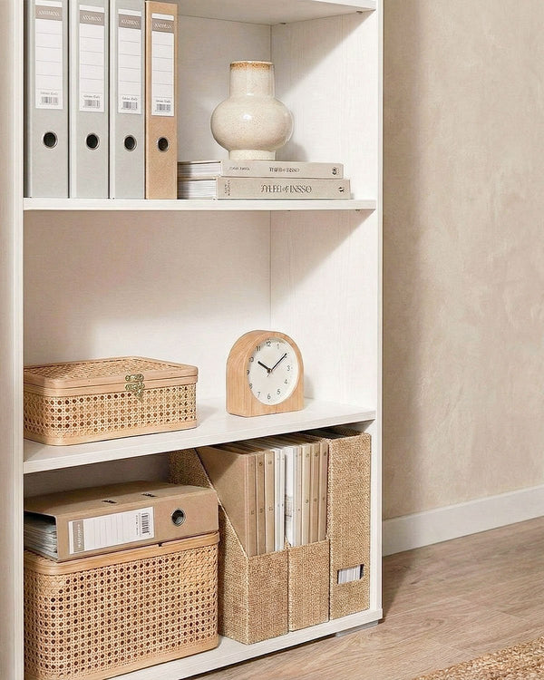 Mobile Bianco Ufficio a giorno L.90cm x H.199cm x P.42,5cm - doomostore