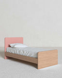 Cameretta Completa Asia - Virginia/Rosa per ragazzi e bambini - Scrittoio Modern - Letto Easy con pediera - Armadio Leon - Comodino Rima - doomostore