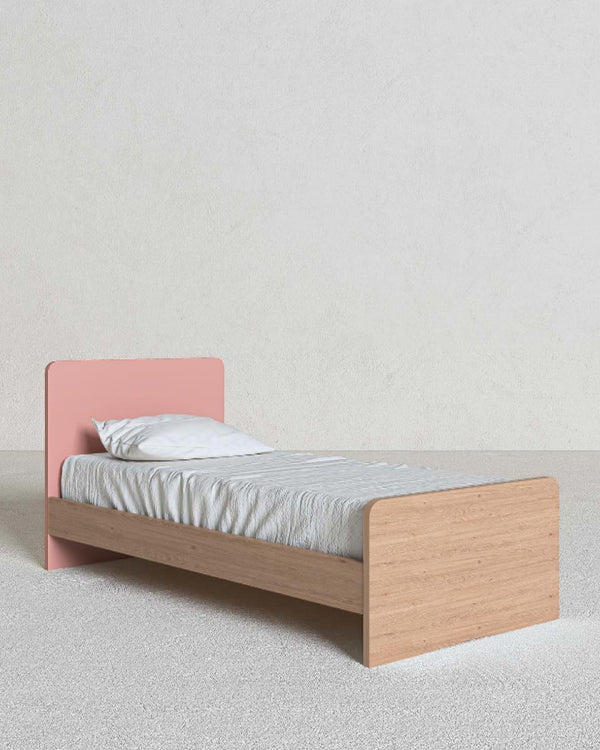 Cameretta Completa Asia - Virginia/Rosa per ragazzi e bambini - Scrittoio Modern - Letto Easy con pediera - Armadio Leon - Comodino Rima - doomostore