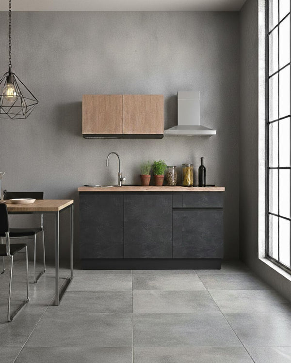 Cucina compatta Chery - 150 cm Linea Smart - Cucina moderna per appartamento, B&B e hotel - Personalizzabile in finiture e colori - Personalizzabile in composizione ed accessori - doomostore