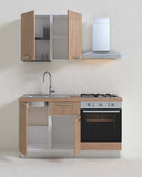 Cucina compatta Melissa - 150 cm Linea Elettra - Blocco cucina moderno per appartamento, B&B e hotel - Personalizzabile in finiture e colori - Personalizzabile in composizione ed accessori - doomostore