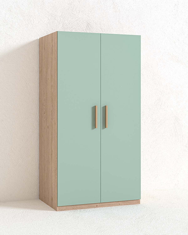 Cucina Compacto Chef - Blocco cucina completa con ante oliva e struttura virginia - Perfetta per piccoli appartamenti, B&B e ufficio - L 105cm x H 200 x P 72cm - doomostore