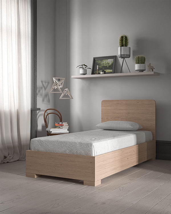 Letto Easy con contenitore, letto singolo e piazza e mezza + 10 colorazioni - doomostore