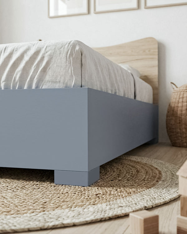 Letto Fly con contenitore, letto singolo e piazza e mezza + 10 colorazioni - doomostore