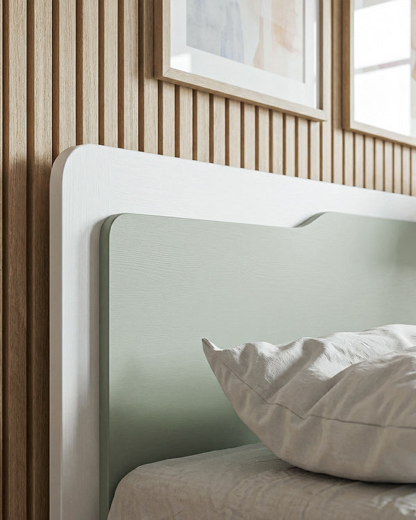 Letto Quadro con contenitore, letto singolo e piazza e mezza + 10 colorazioni - doomostore