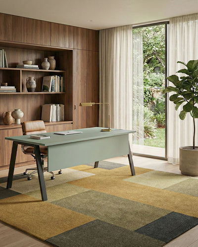 Scrivania Udine - Piano Operativa ufficio con minigonna P.80 cm - Design minimal moderno - Piano in diverse dimensioni e colorazioni - Gambe in metallo color nere