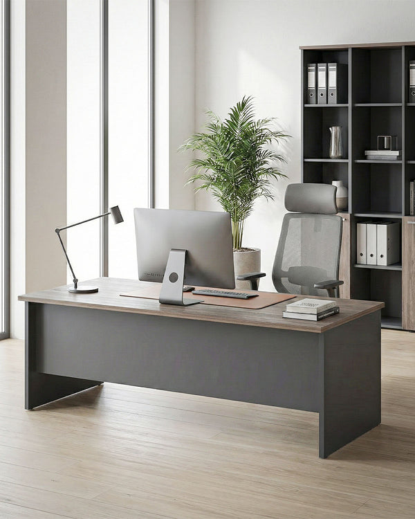 scrivania Operativa ufficio TORINO Antracite P80 - in diverse colorazioni - doomostore
