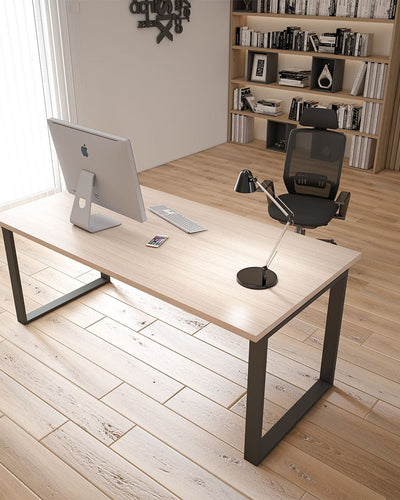 Scrivania Direzionale ufficio MILANO con gambe metalliche Antracite P. 90 in diverse colorazioni