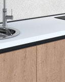 Cucina compatta Veronique - 210 cm Linea Smart - Blocco cucina moderno per appartamento, B&B e hotel - Personalizzabile in finiture e colori - Personalizzabile in composizione ed accessori