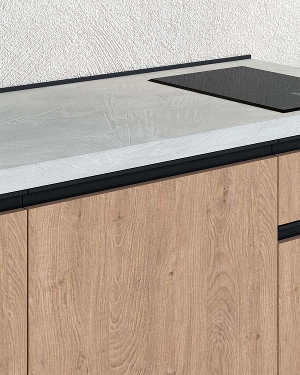 Cucina compatta Chery - 150 cm Linea Smart - Cucina moderna per appartamento, B&B e hotel - Personalizzabile in finiture e colori - Personalizzabile in composizione ed accessori - doomostore