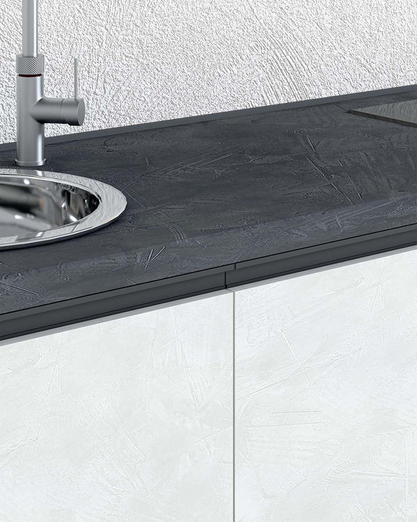 Cucina compatta Croma - 195 cm Linea Smart - Blocco cucina moderno per appartamento, B&B e hotel - Personalizzabile in finiture e colori - Personalizzabile in composizione ed accessori - doomostore