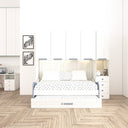 Cameretta a ponte Rebeka - Armadio a ponte salvaspazio - 5 ante 4 cassetti - 7 varianti colore personalizzabili - 247 L. x 230 H. x 50 P. - doomostore