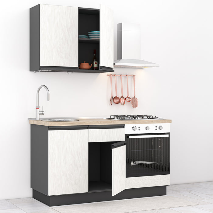 Cucina completa 150cm Shanty, perfetta per arredare un appartamento, B&B o un Hotel