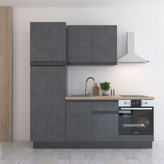 Cucina bloccata 210 Veronique con Colonna frigo hotel beb appartamenti moderni