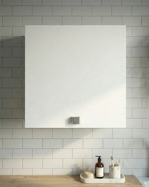 Pensile lavanderia Tera - 1 anta - Salvaspazio per bagno e lavanderia a muro - Ripiano incluso - 2 varianti colore - 60 x 72 x 33 cm - doomostore