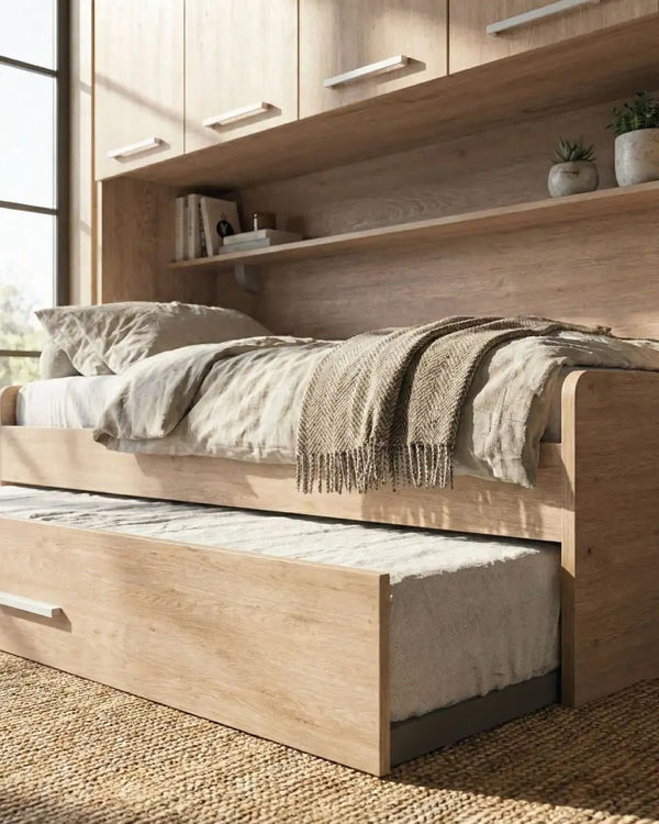 Cameretta a ponte Edera, l 205cm h.230, in 36 colori, possibilità di acquistare solo armadio a ponte - doomostore