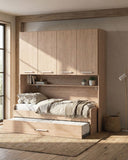 Cameretta a ponte Edera, l 205cm h.230, in 36 colori, possibilità di acquistare solo armadio a ponte - doomostore