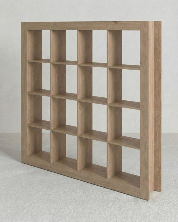 Libreria 4 colonne OSLO Virginia per arredare ufficio camera soggiorno cucina L.186xH186xP.32 cm - doomostore