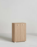 Mobile contenitore Vivy - Mobile multiuso 2 ante - Struttura virginia - 2 Ripiani regolabili inclusi - 75x112x47 cm - doomostore